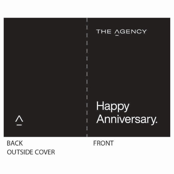 Happy Anniversary Folded Card + Env – Pk 50